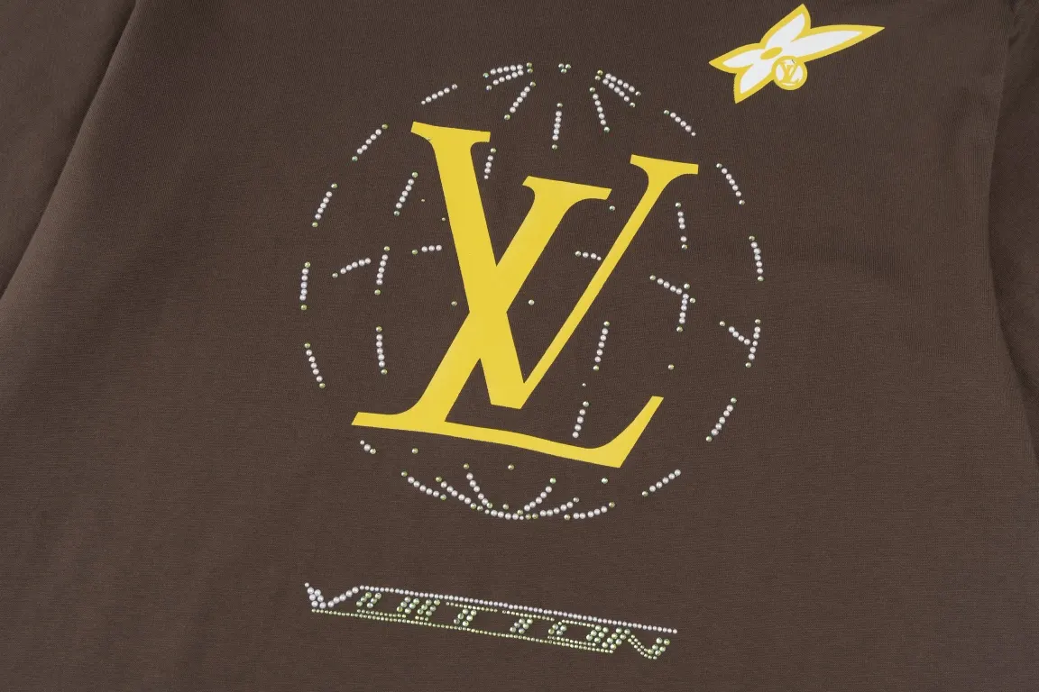 Louis Vuitton 棕色 纯棉 短袖T恤