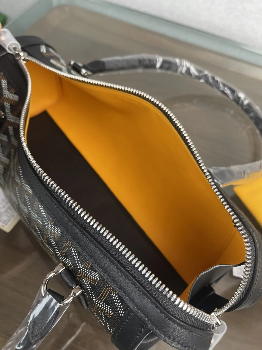 Goyard Blue Hobo Shoulder Bag Vintage Leather