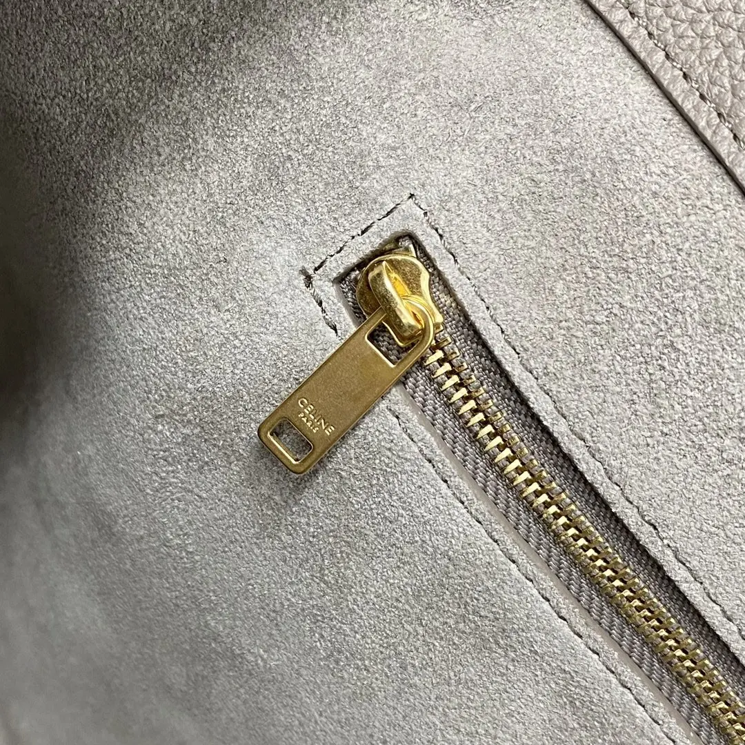 Celine 牛皮 CABAS ANAIS 粒面牛皮革手 托特包 大容量托特款