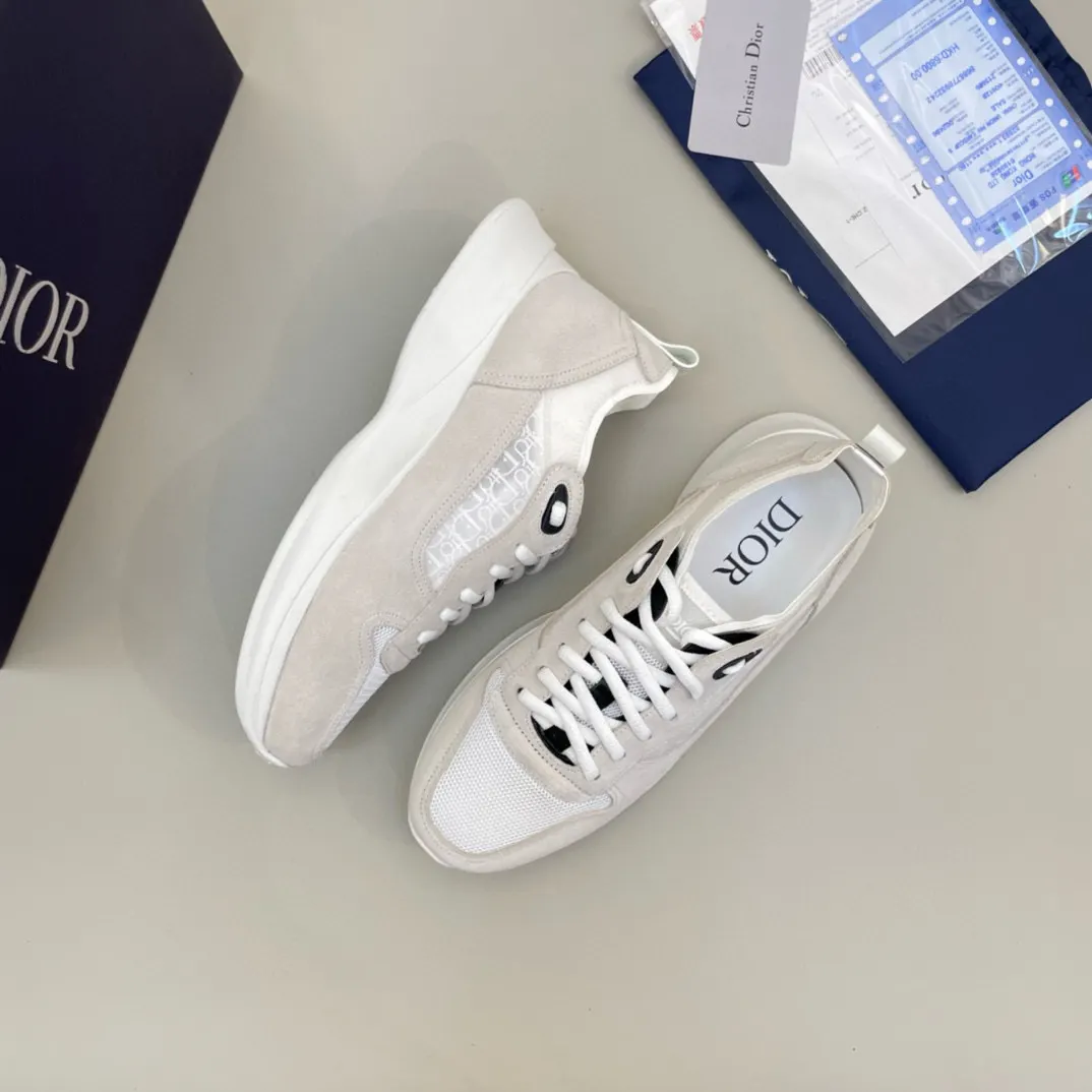Dior B25 米白色牛皮休闲鞋