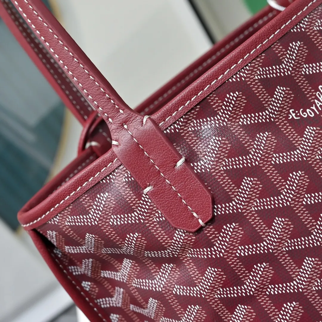 Goyard 牛皮 高 戈雅双面mini 王菲同款购物袋 头层牛皮 托特包 大容量托特款