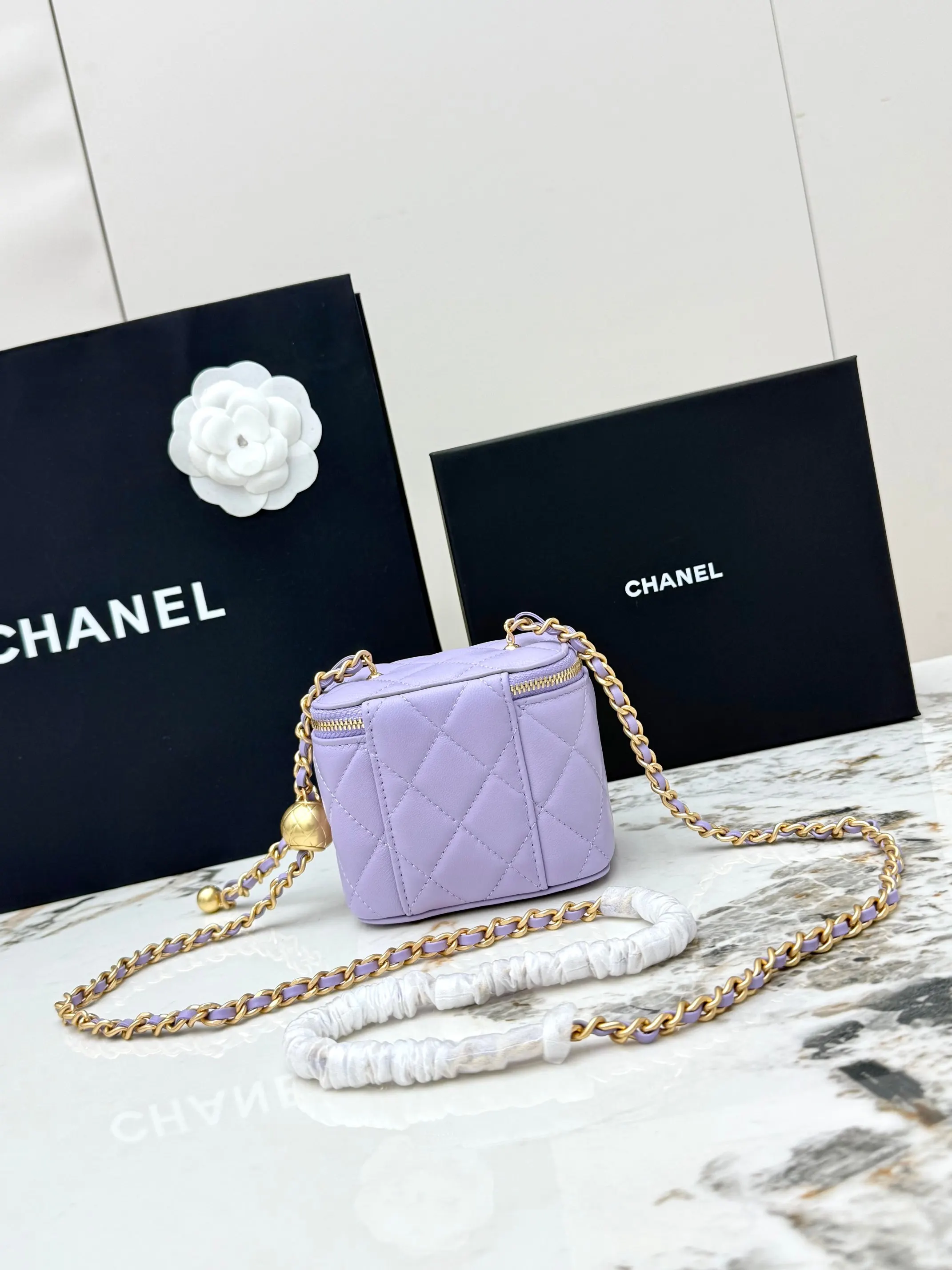 CHANEL 金色 羊皮 鏈條包 精致鏈條款
