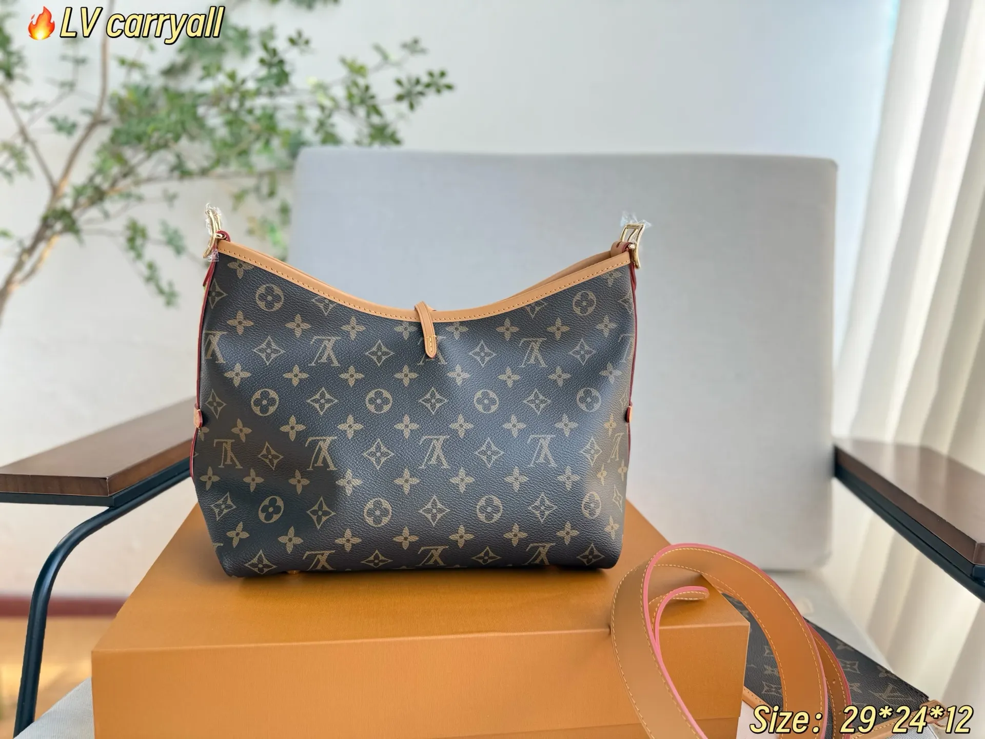 LV CarryAll 老花 斜挎包 轻便斜挎款