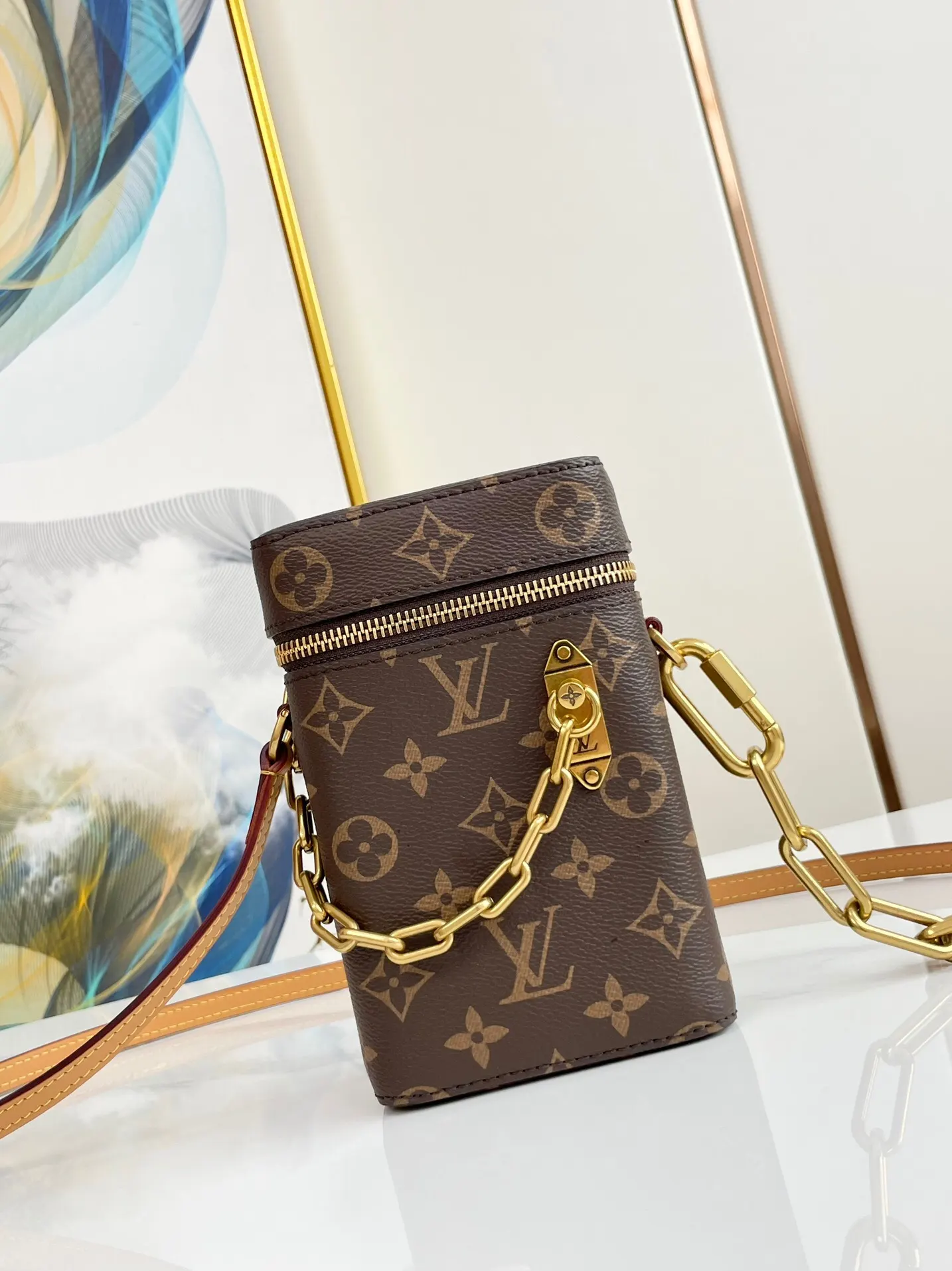 LV 老花小水桶包 金链斜挎款(數字9) LV 老花小水桶包 金链斜挎款(數字9)