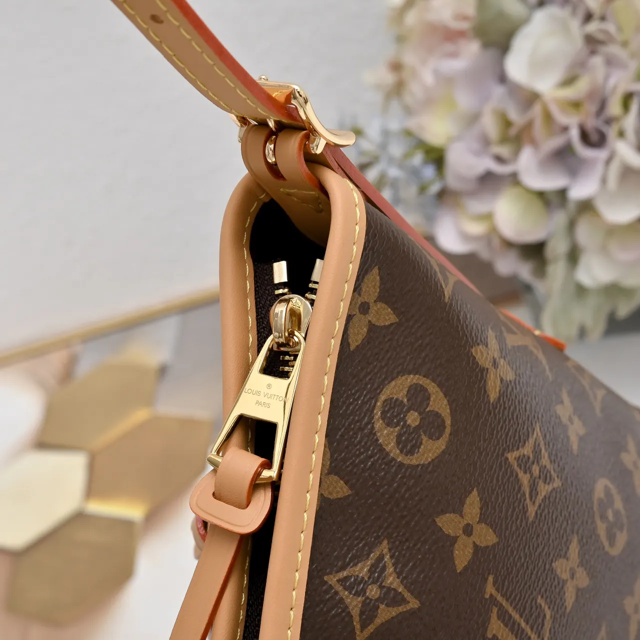 LV 金色老花 手拿包｜ORBUYBAG 岚奢包高端时尚精品