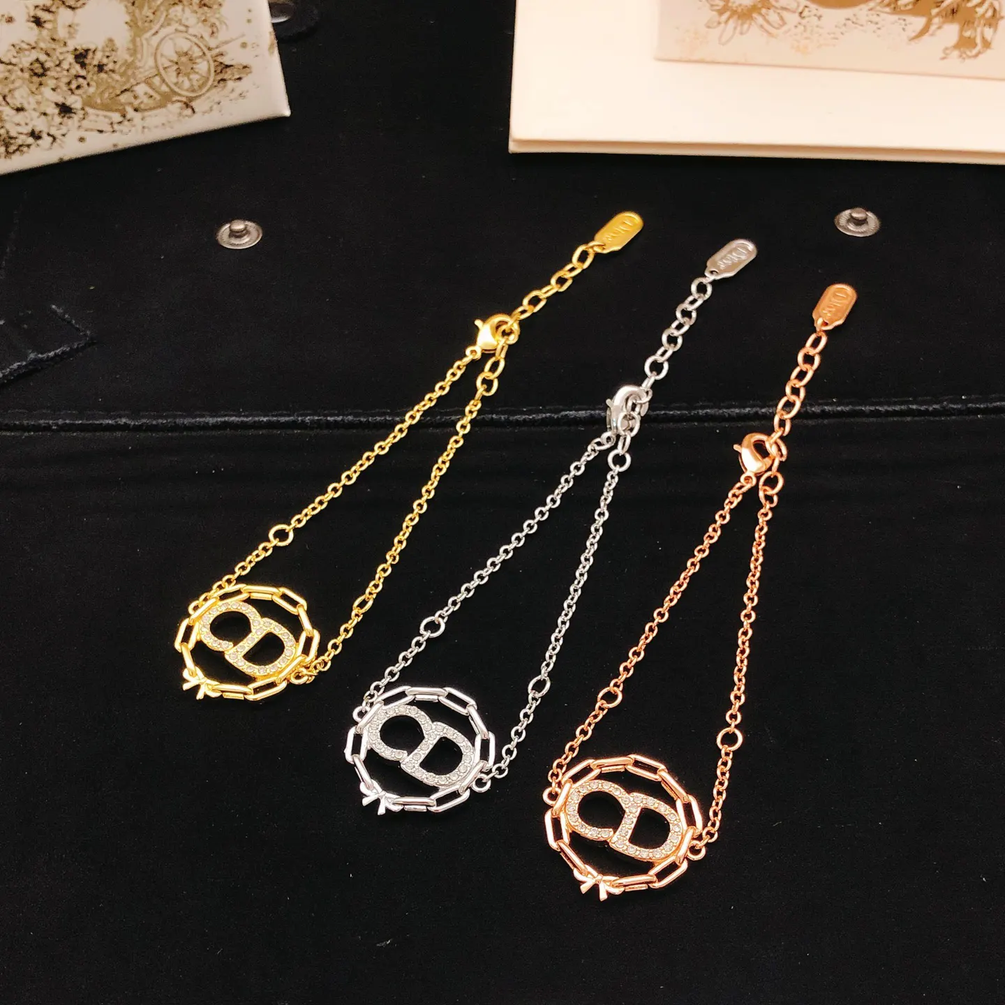 Dior 圆形 手链 日常叠戴
