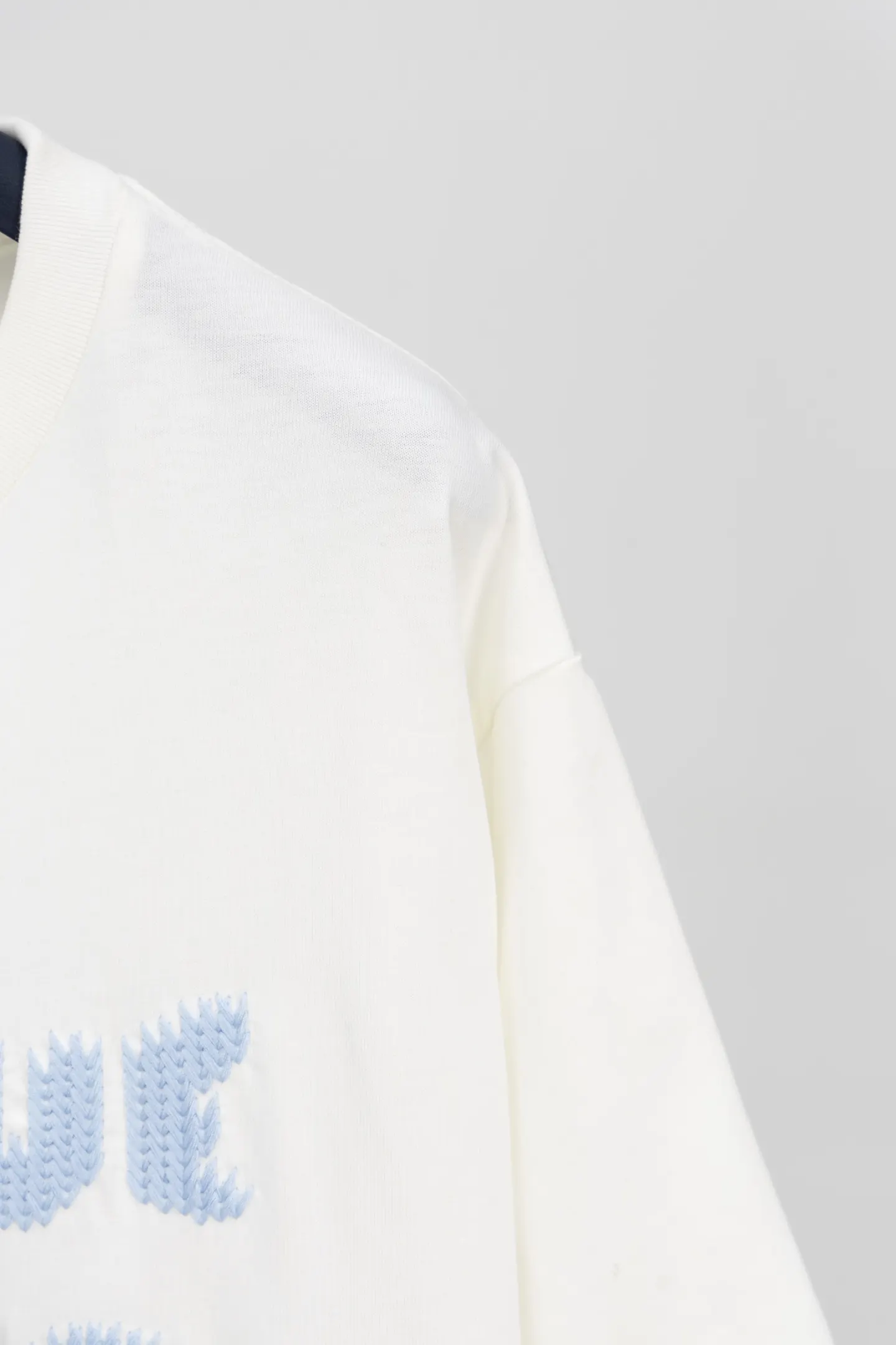 Louis Vuitton Blue Embroidered T-Shirt