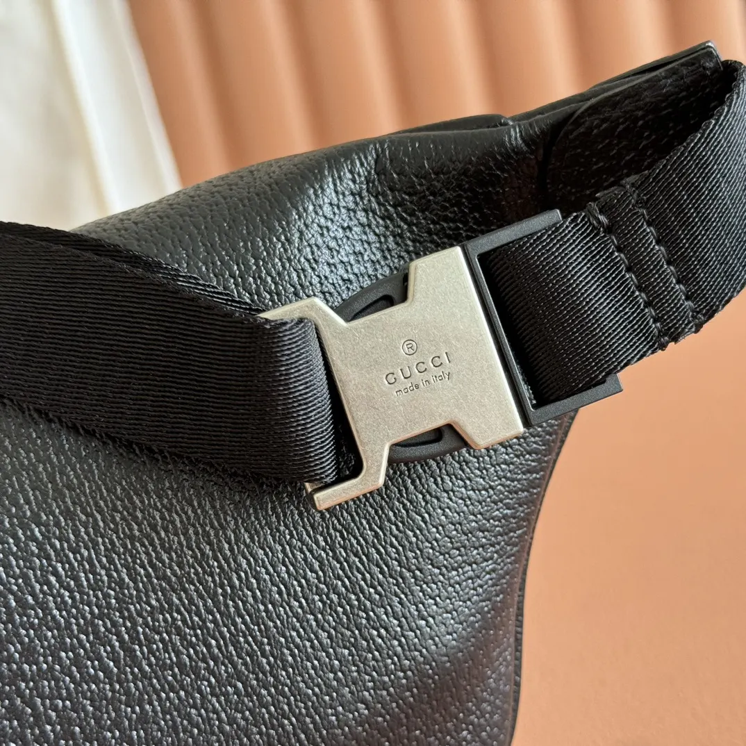 Black Green Belt Bag Casual