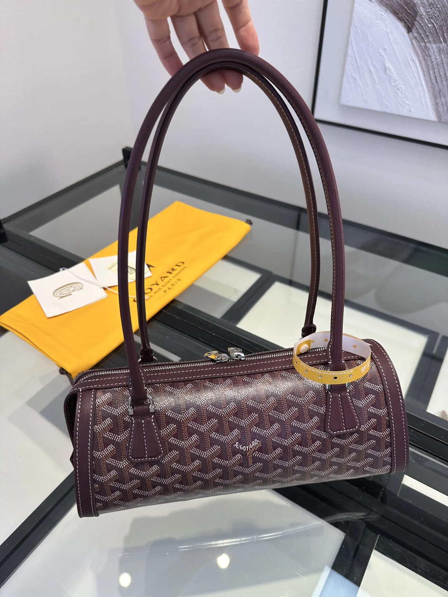 Goyard 酒红 手提随性 腋下时髦 轻松适 通勤约会各种场合 腋下包 复古腋下背款