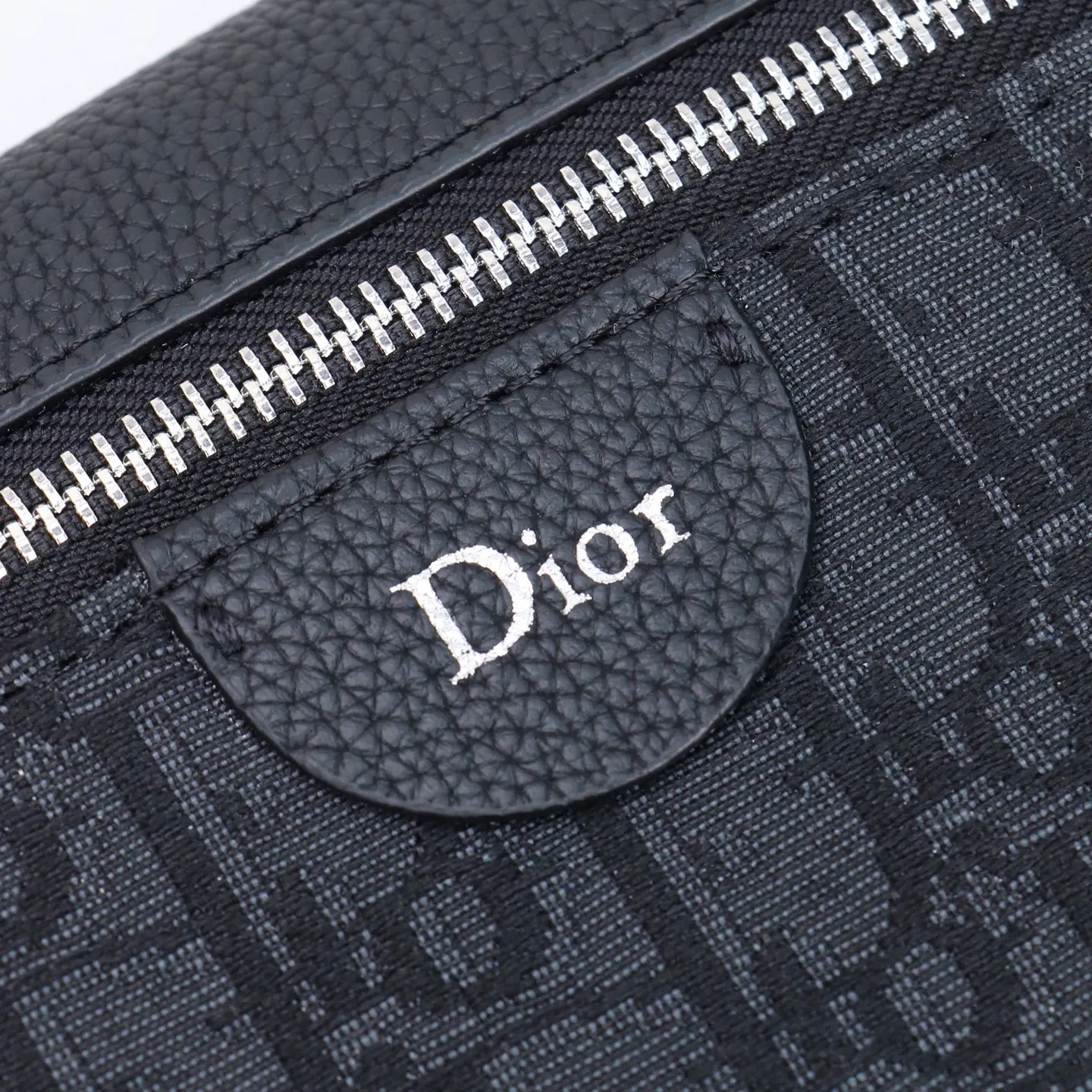 Dior Oblique 黑色牛皮信使包 手提斜挎 手提包