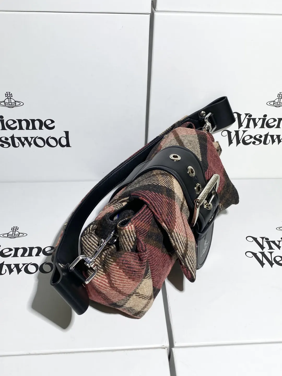 Brown Hobo Shoulder Bag Vintage