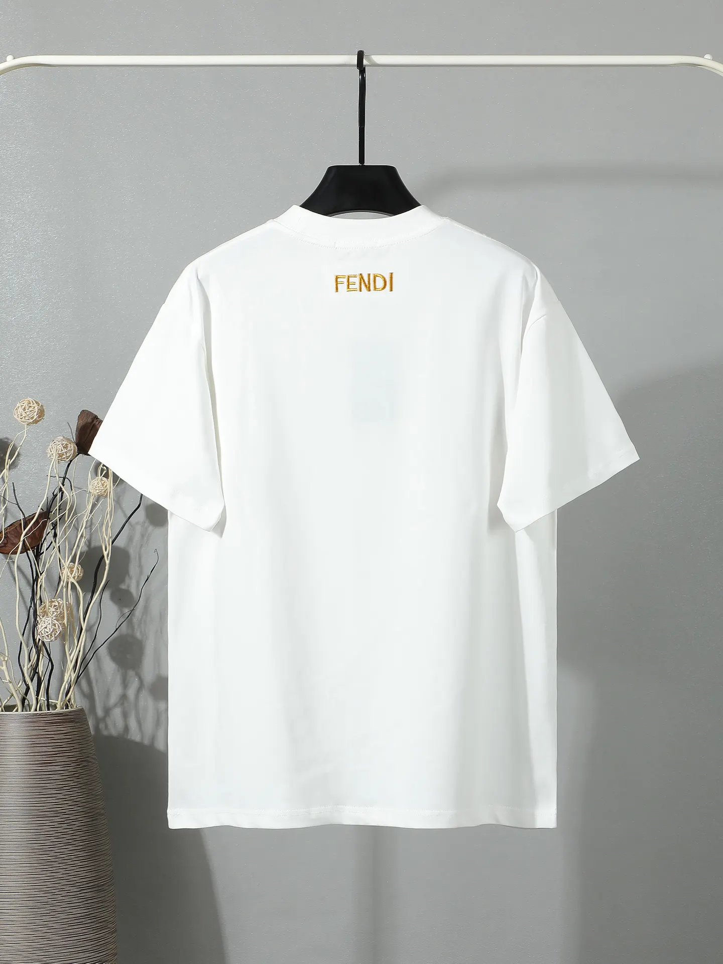 Fendi 2026春夏 Logo 刺绣 短袖T恤 日常百搭款 款3