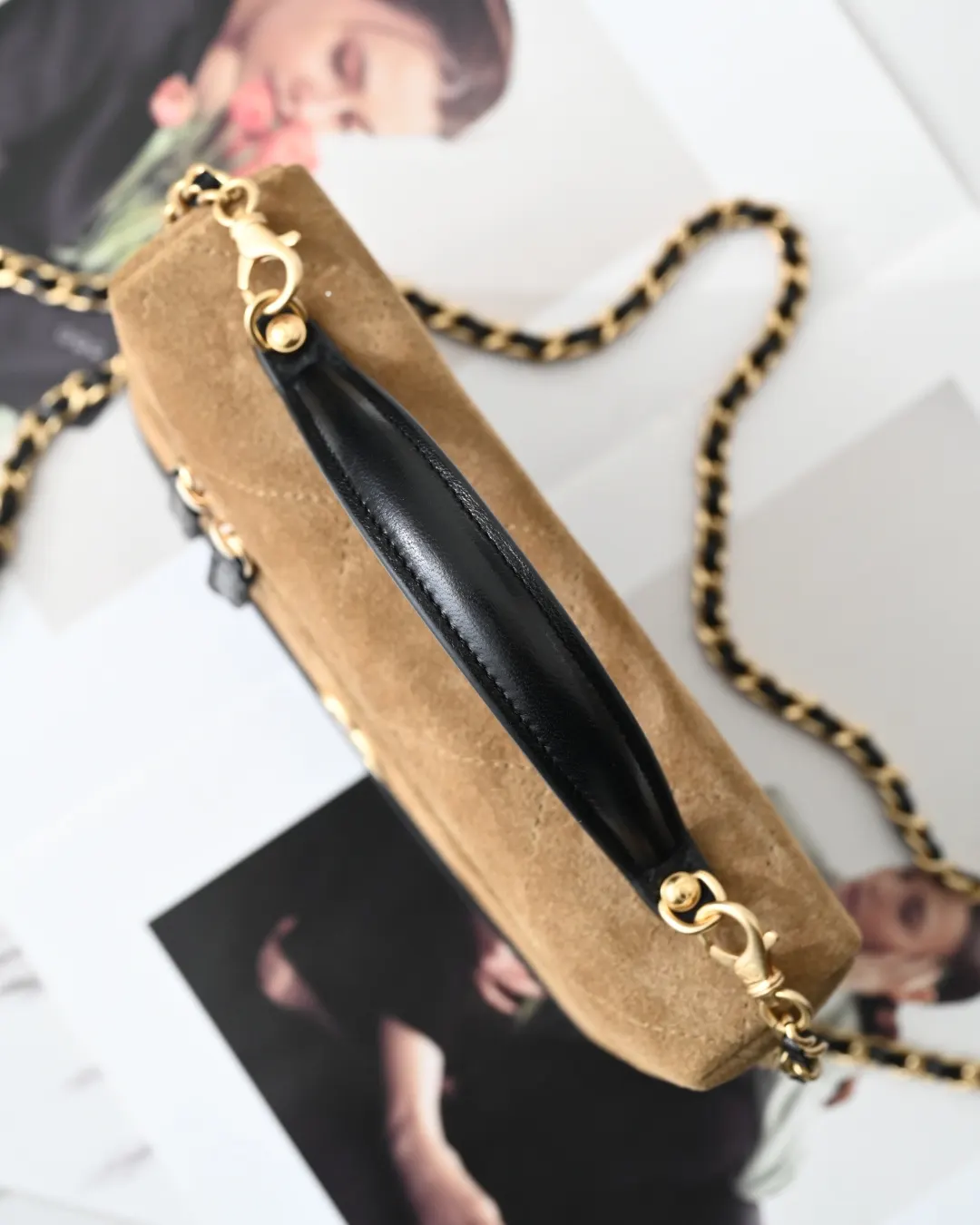 Black Brown Cosmetic Pouch