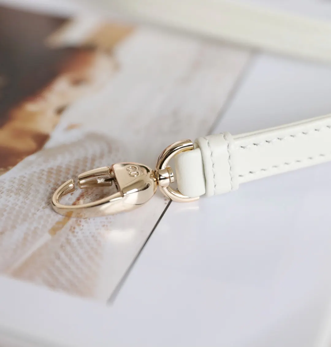 Dior Lady Dior Lady White Lambskin Handbag