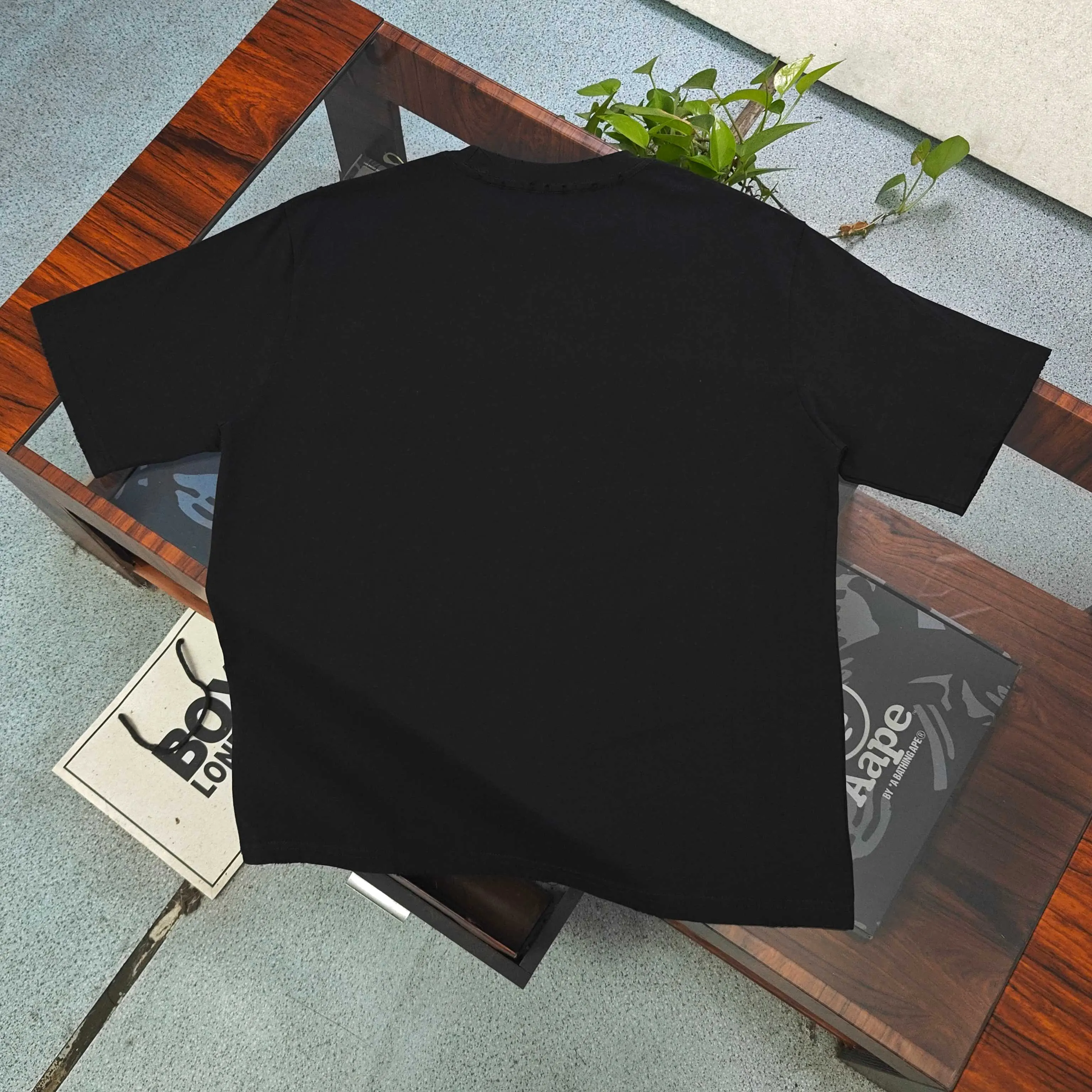Balenciaga Black Logo Short Sleeve T-Shirt Loose