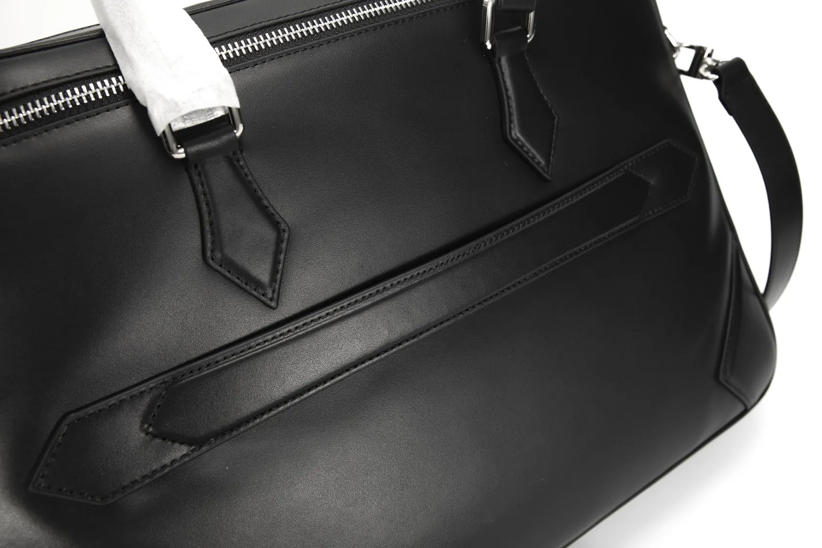 Black Briefcase Business Commuter Leather