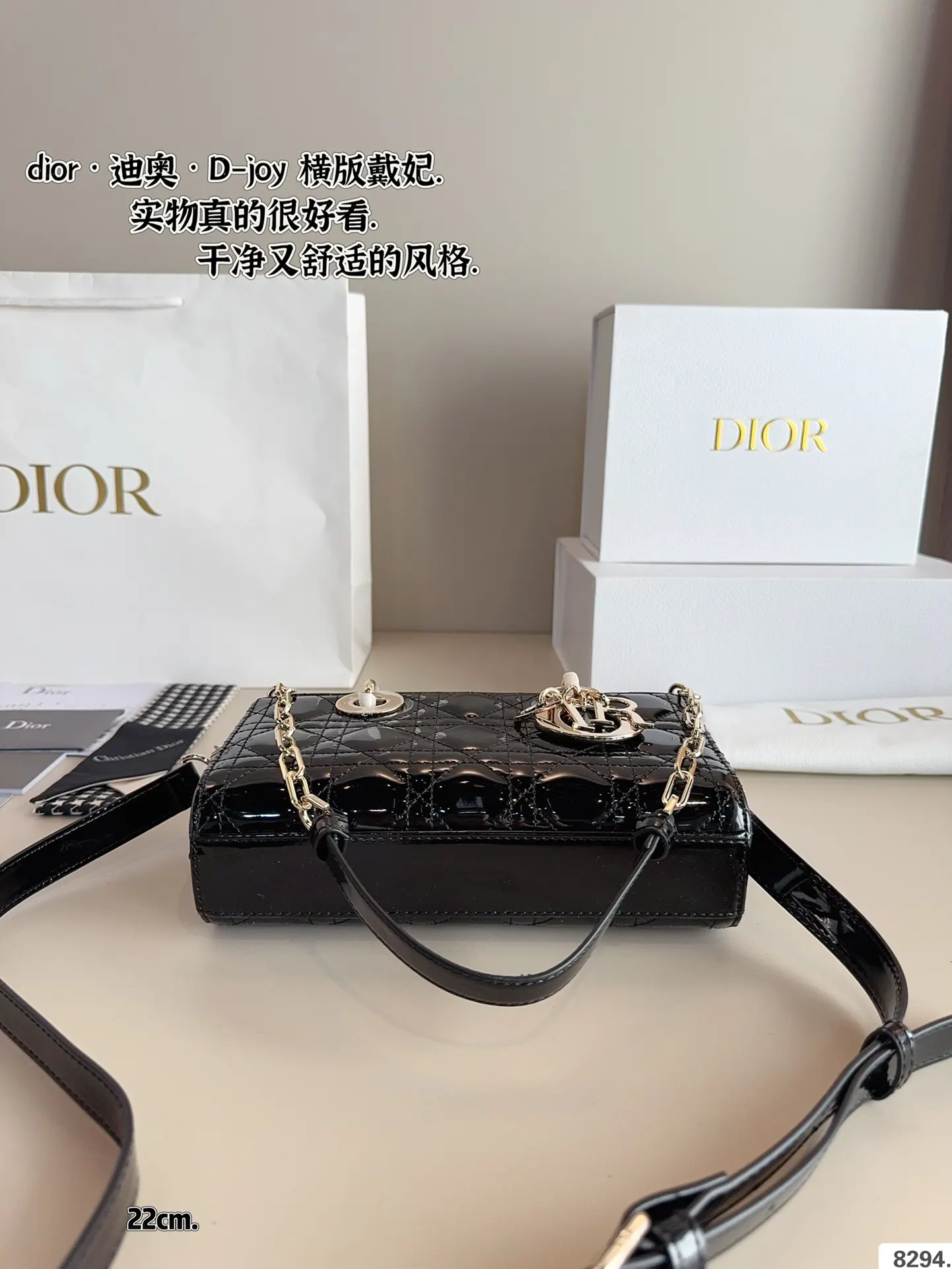 Dior 漆皮 全套 戴妃 横版 漆皮纹 夏日必备单 斜背包 輕便斜挎款(數字9) Dior 漆皮 全套 戴妃 横版 漆皮纹 夏日必备单 斜背包 輕便斜挎款(數字9)