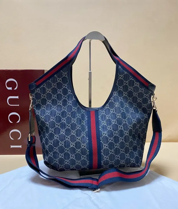 Gucci 帆布 Giglio托特包 ▫ 中号 ▫ 尺 大容量托特款
