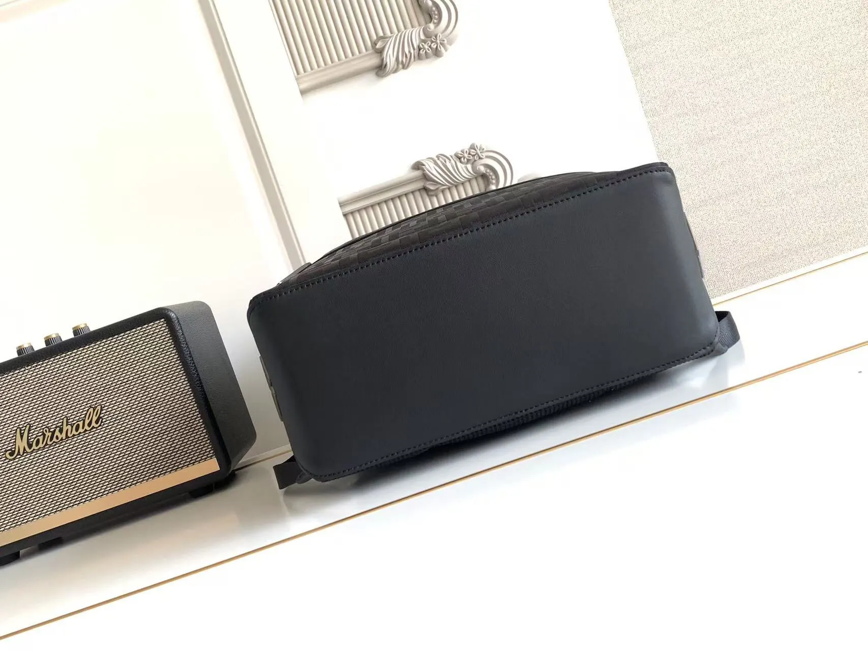 Black Silver Backpack