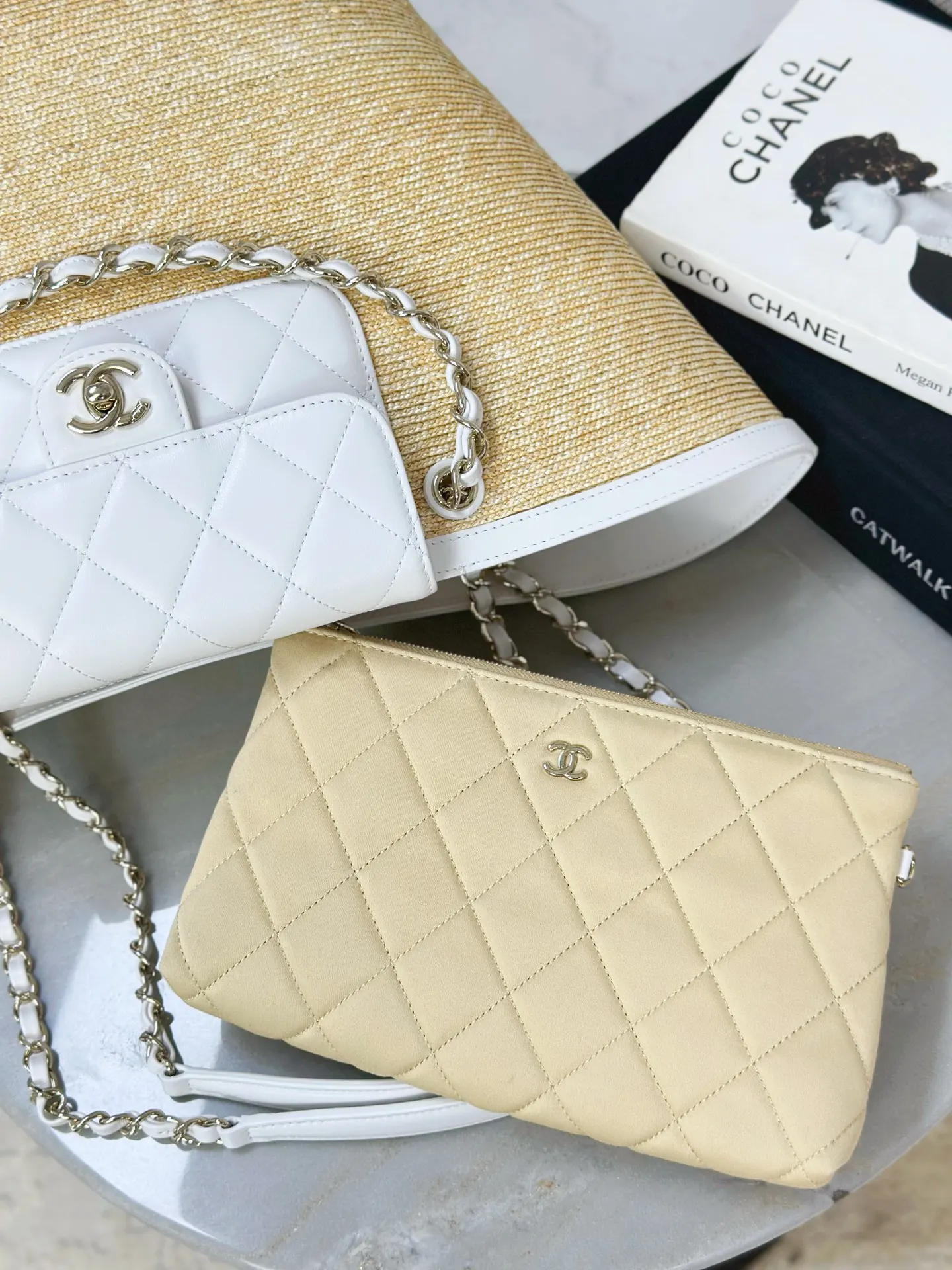 Chanel White Tote Bag
