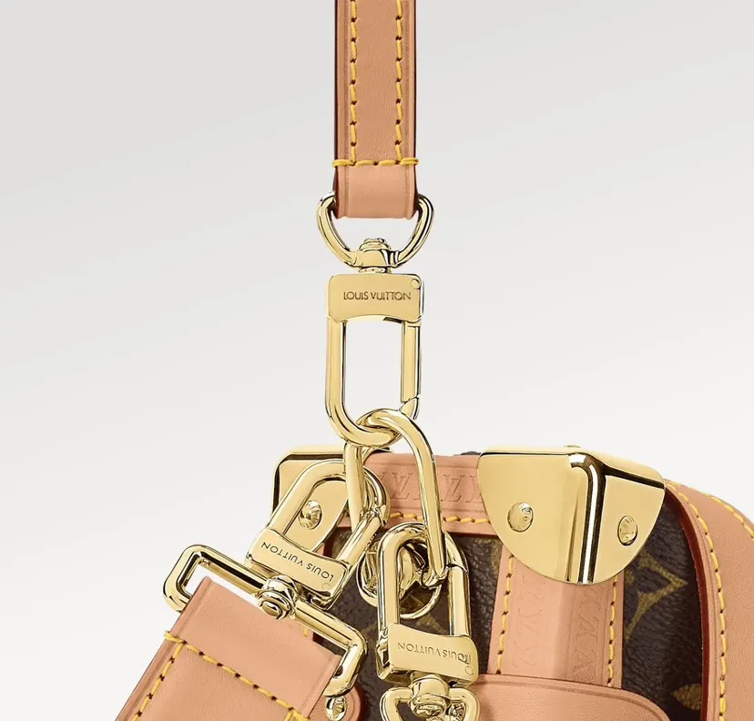 LV 帆布 Side Trunk 手袋以修长 行李箱 旅行拉杆款 轻便出行款