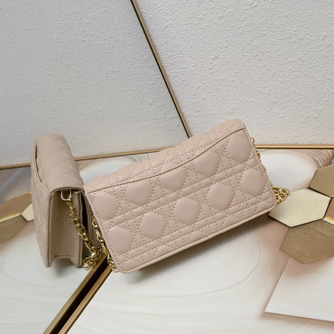 Dior Caro 白色 金色 牛皮 鏈條包 精致鏈條款