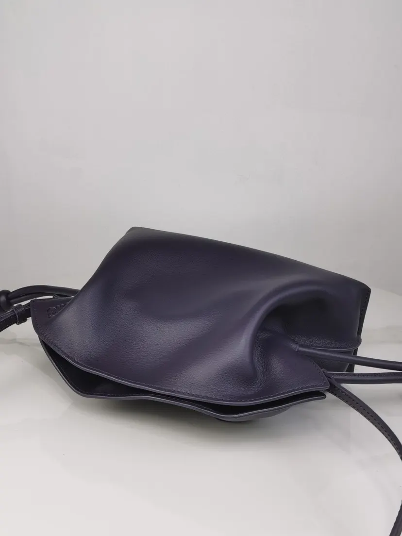 Purple Clutch Bag Leather