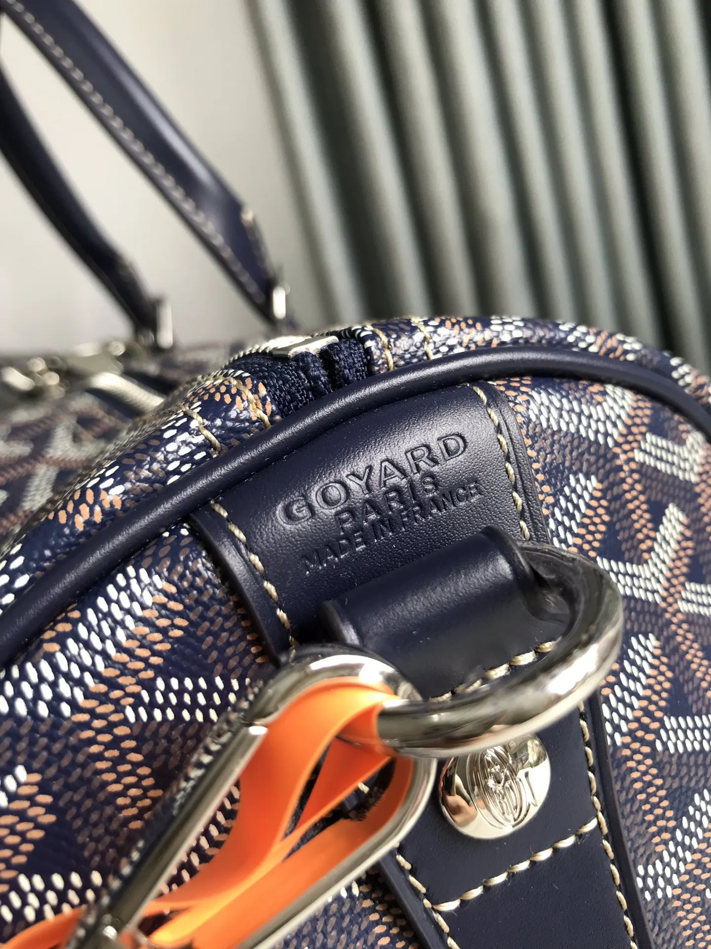 Goyard 深藍 酒紅 小牛皮 旅行袋 大容量旅行款