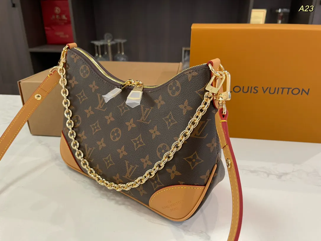 Louis Vuitton Black Monogram Hobo Shoulder Bag Vintage