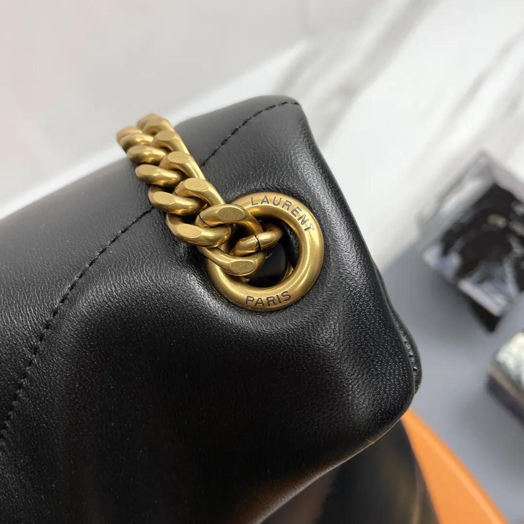 Black Silver Chain Bag