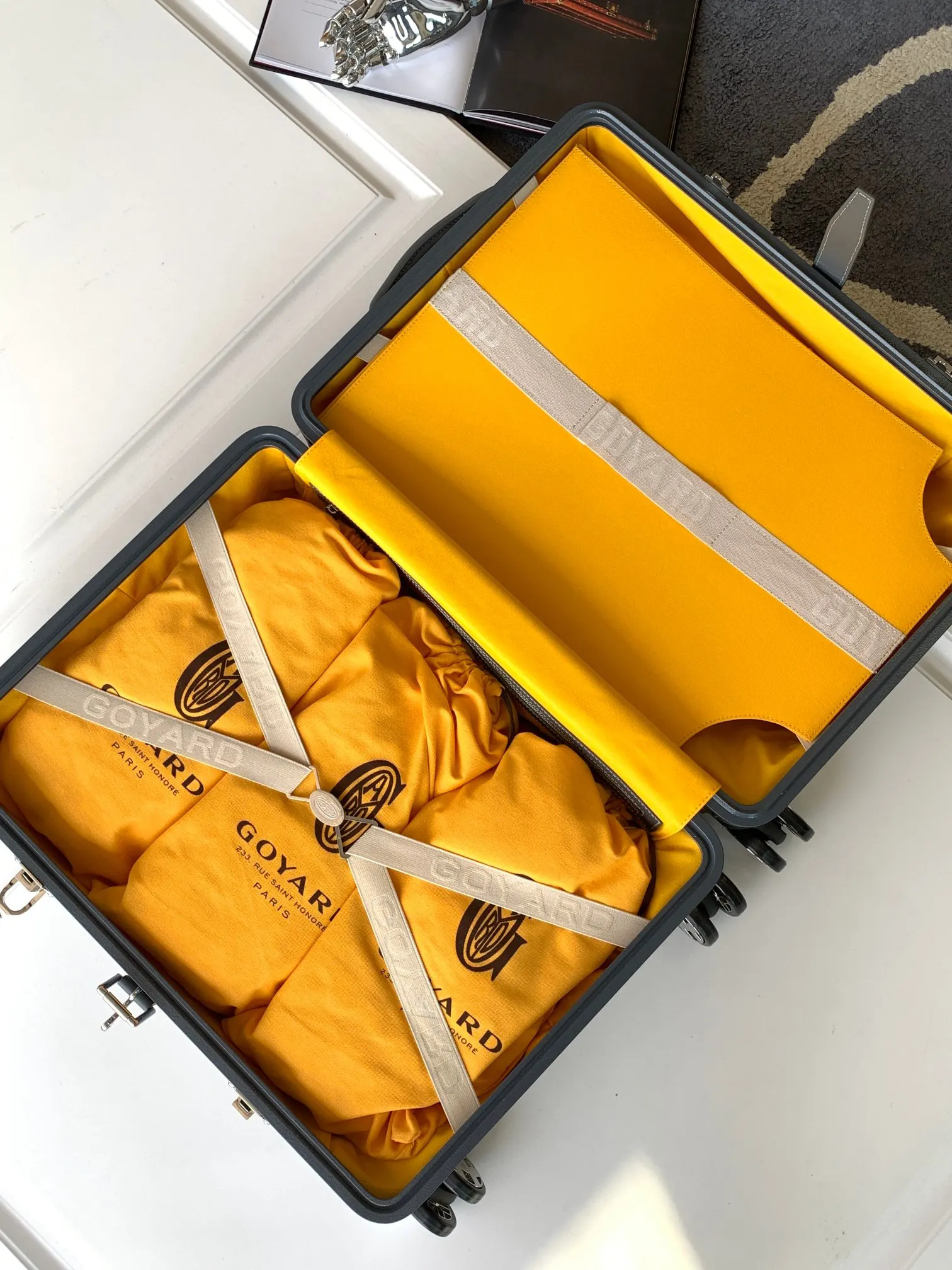 Goyard 戈雅 寸登机箱 全手工精心打造 行李箱 旅行拉杆款 轻便出行款