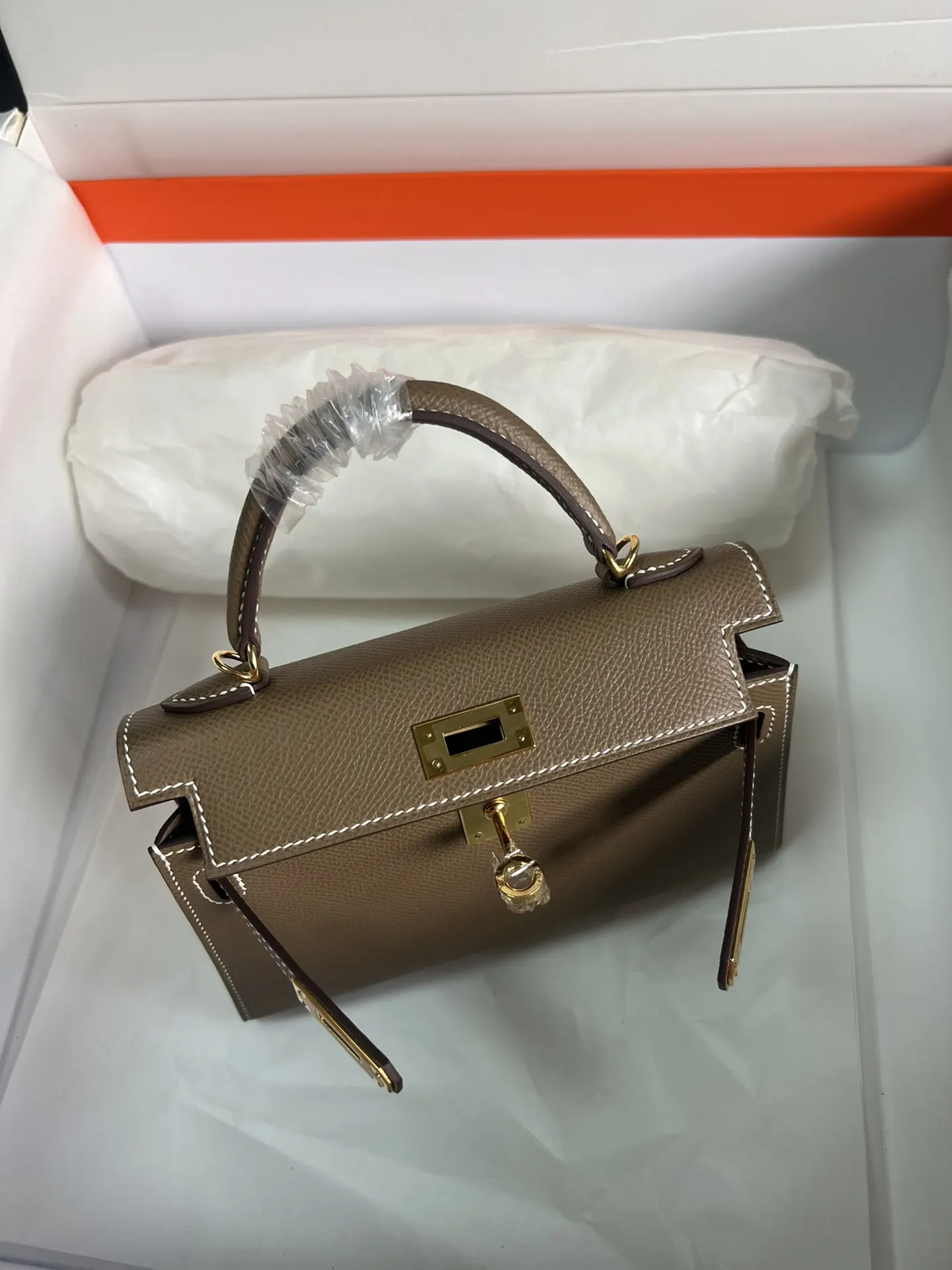 Hermès Kelly Mini Epsom掌纹牛皮 斜挎包 19cm