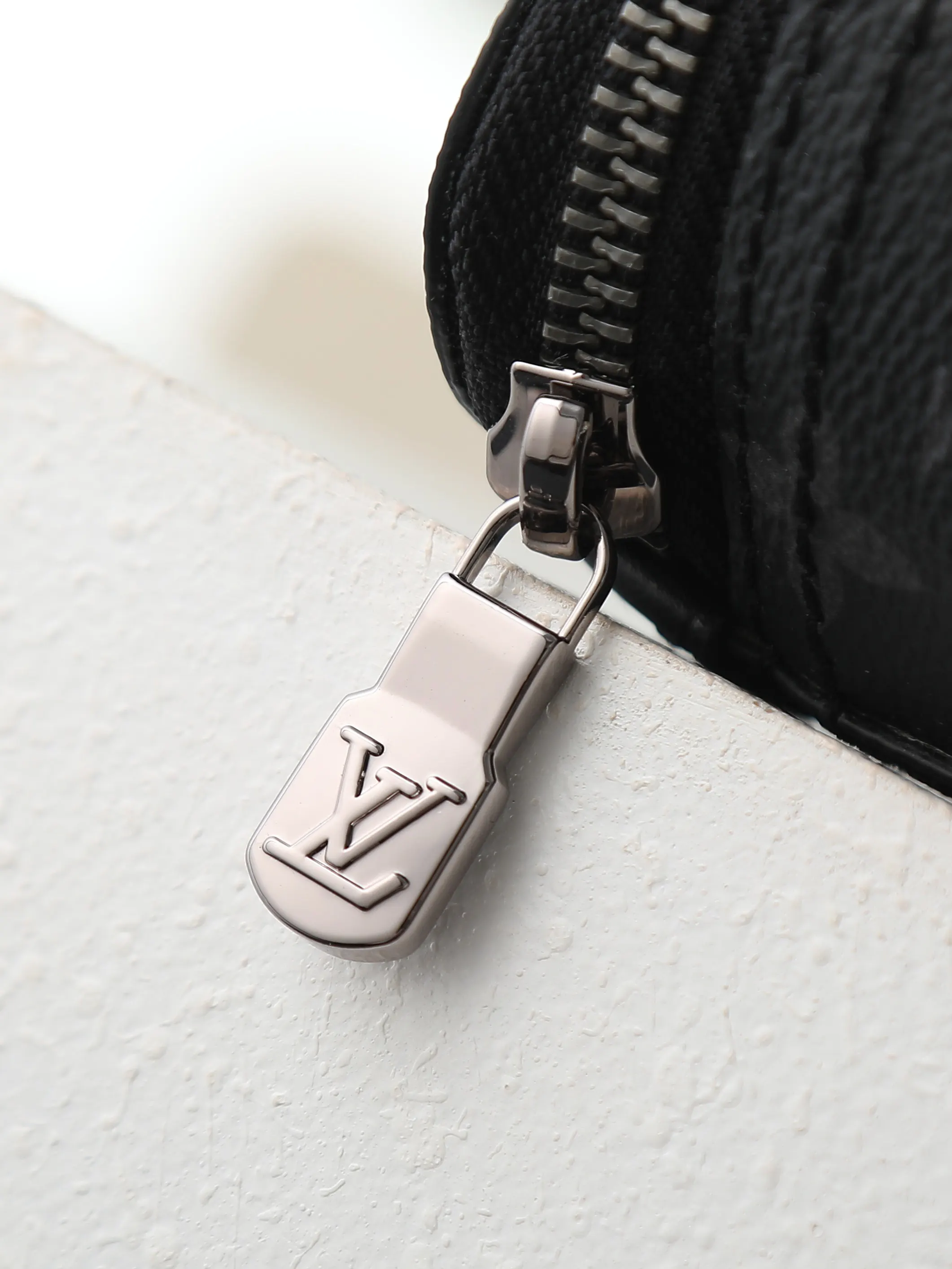 Louis Vuitton Black Suitcase Travel Lightweight Leather