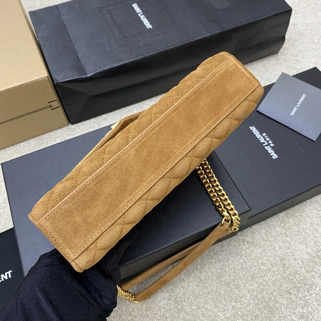 Brown Chain Bag Leather