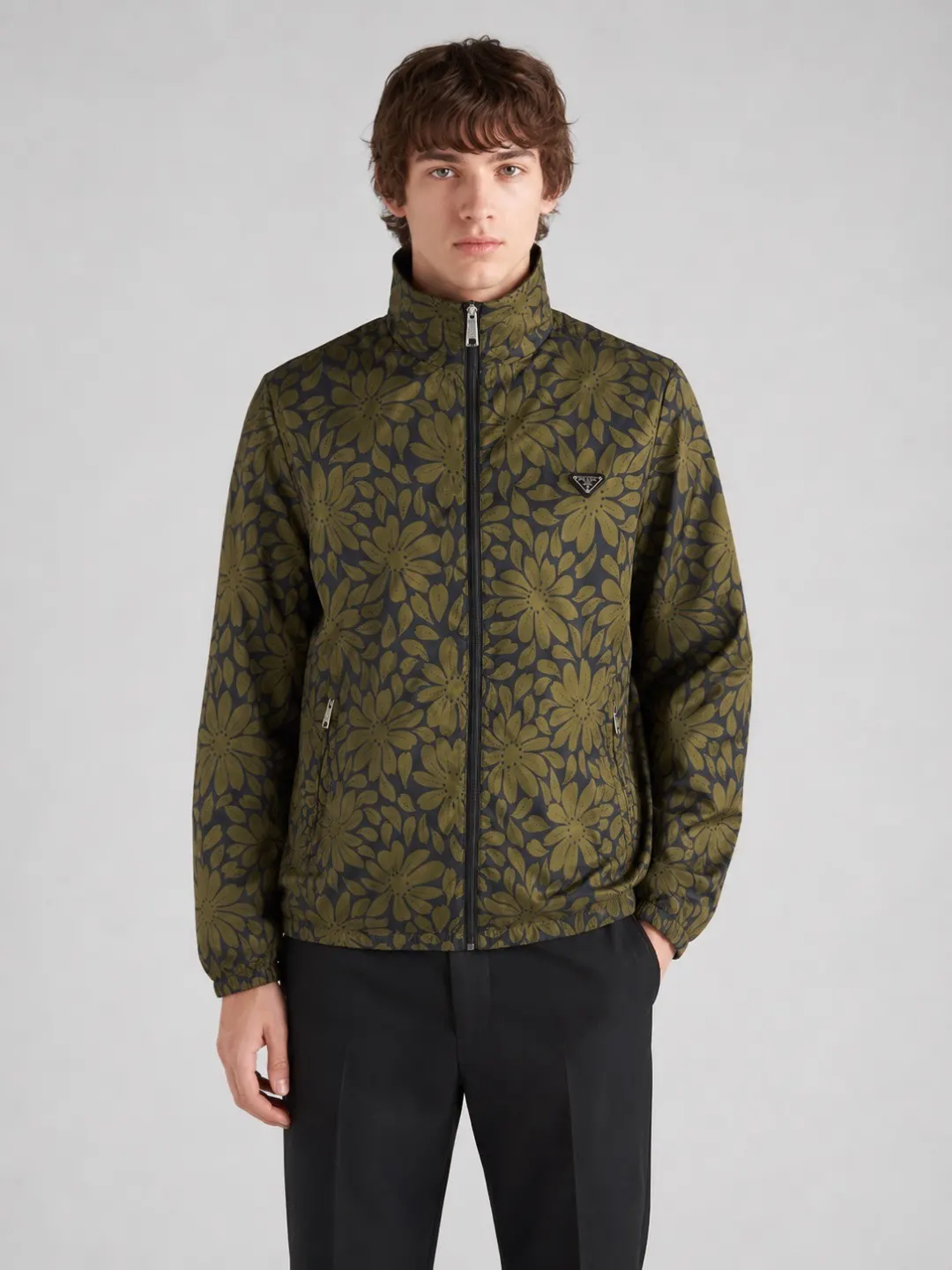 Prada Re-Nylon 尼龙 三角标 印花 夹克外套 通勤休闲