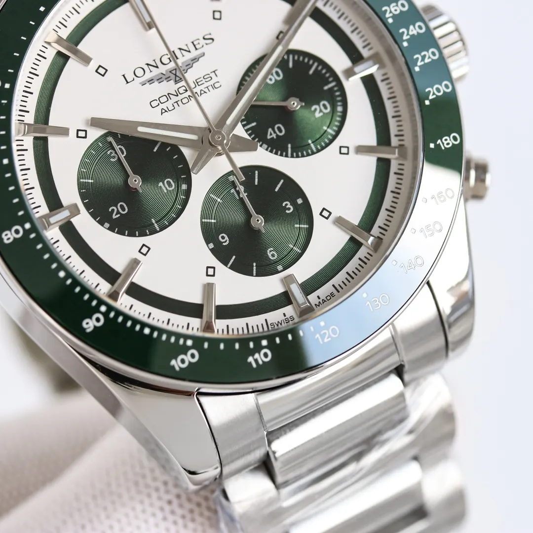 Longines 黑色 ⃣ 字面是独特的 熊猫眼 主要有 黑白 深海藍 手錶 經典腕表款