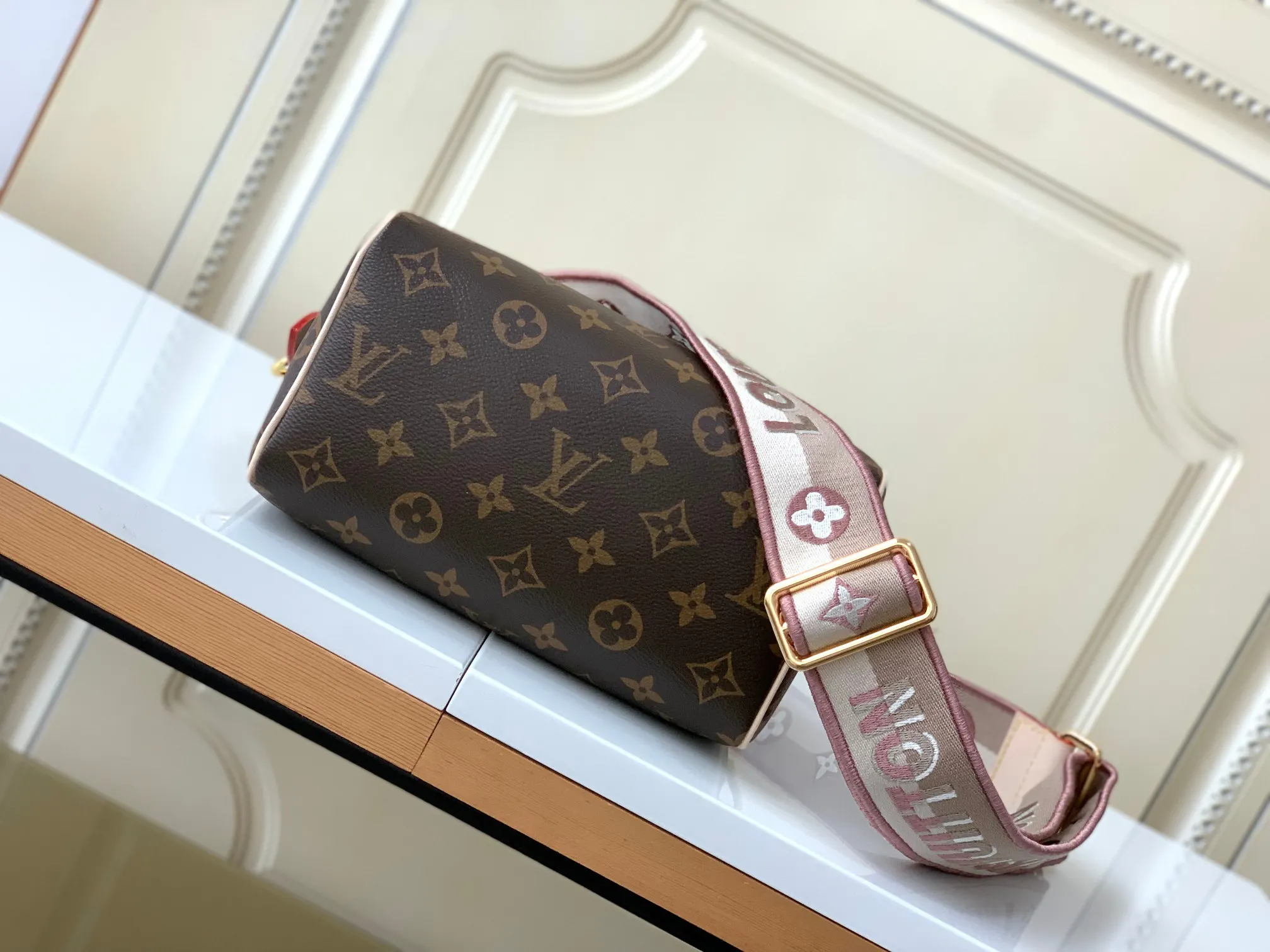 LV Speedy 老花 牛皮 旅行包 大容量旅行款