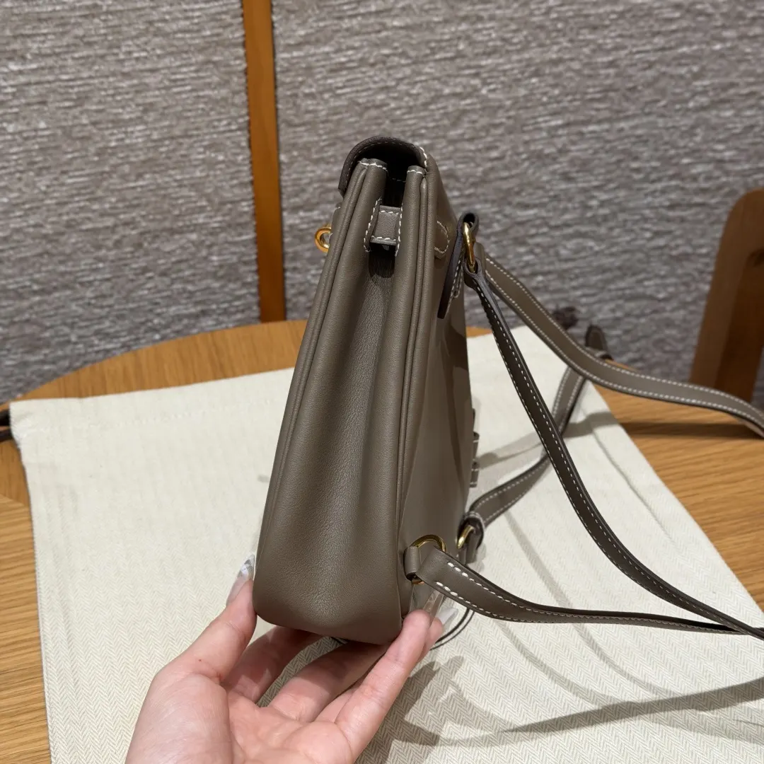 Kelly 牛皮 Style Jump Colour 雙肩包 实用雙肩款