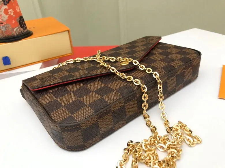 Gold Chain Bag Canvas