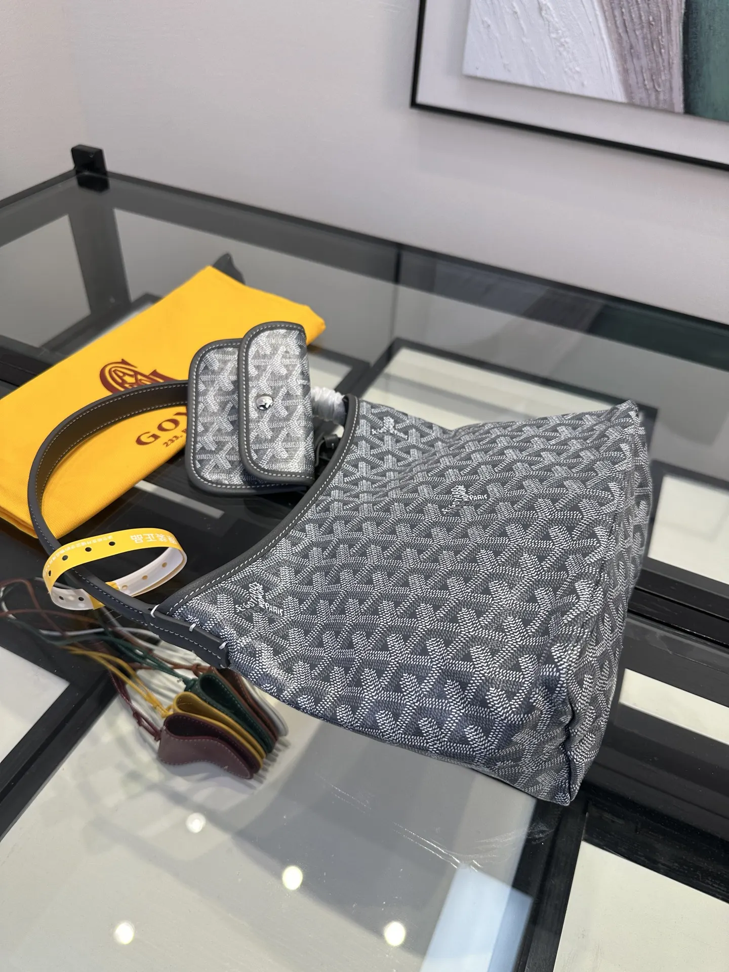Goyard Gray Tote Bag