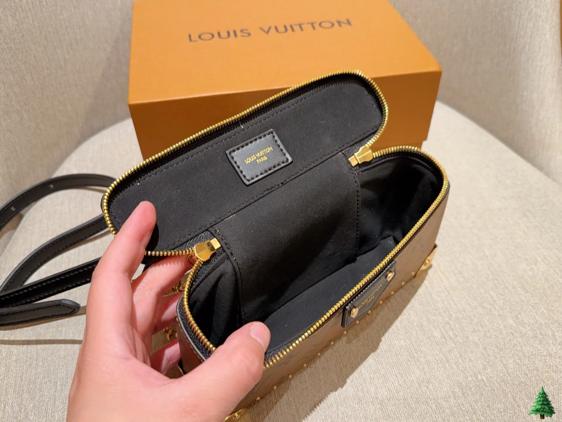 LV 金色 Trunk 化妝 包 鏈條包 精致鏈條款