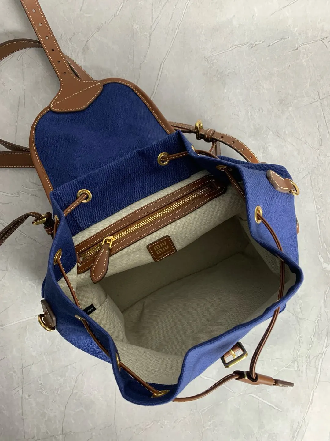 Backpack Canvas Leather