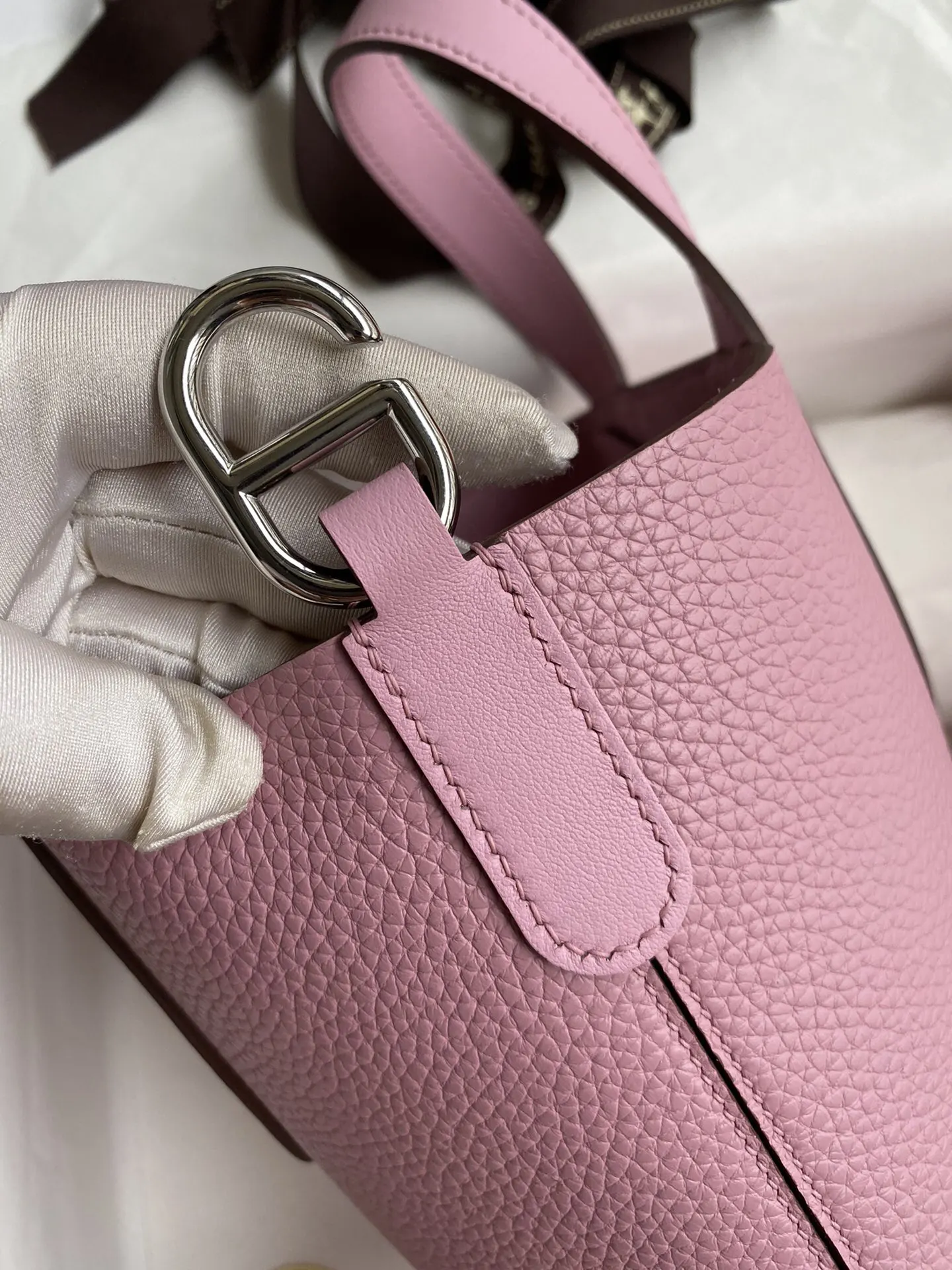 Hermès Picotin 锦葵紫 Swift小牛皮 水桶包