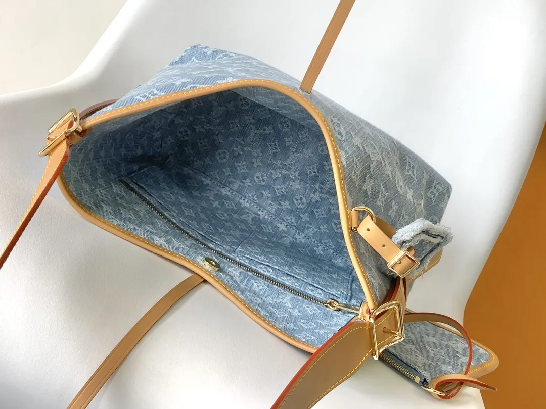 CarryAll 藍色 牛仔 帆布 手拿包 精致手拿款