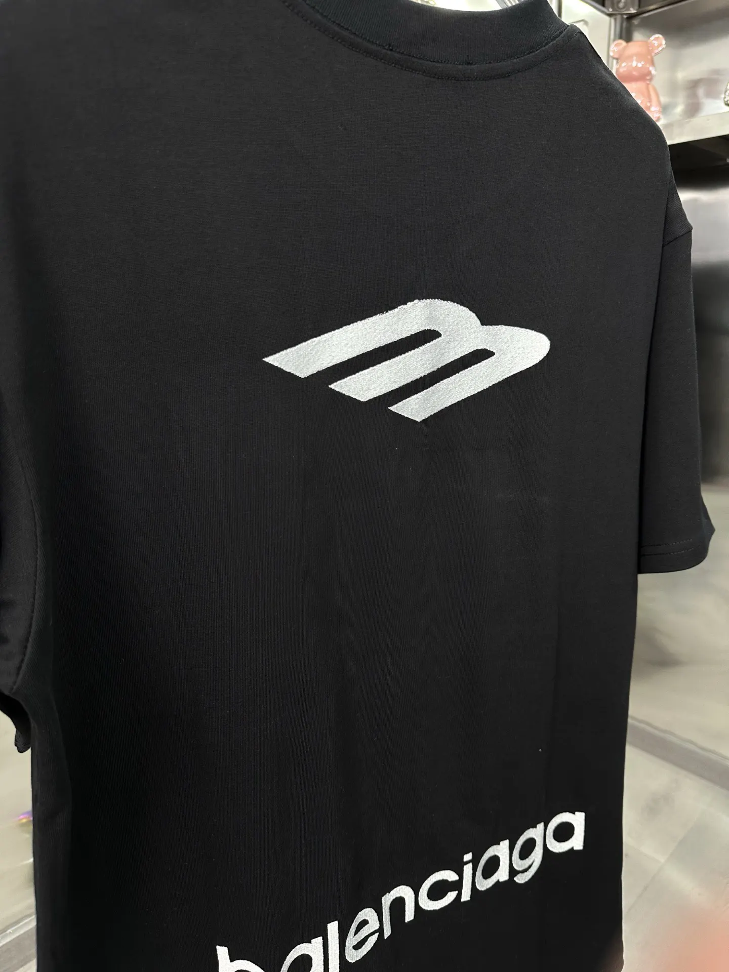 Balenciaga 黑色 Logo 短袖T恤