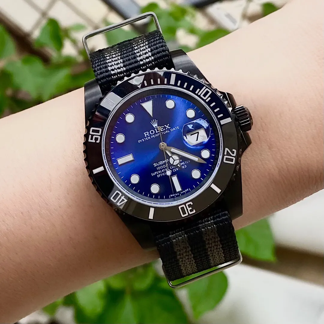 Rolex 黑色 红色 尼龙 手表 经典腕表款