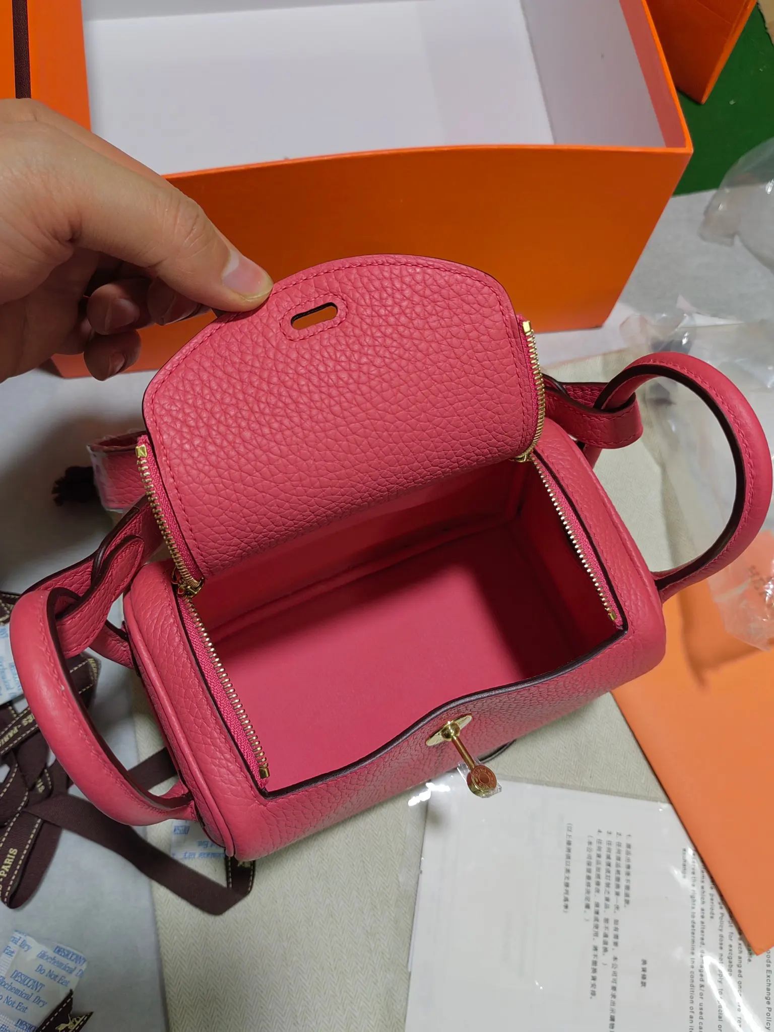 Hermès Lindy Top Handle Bag Classic Leather