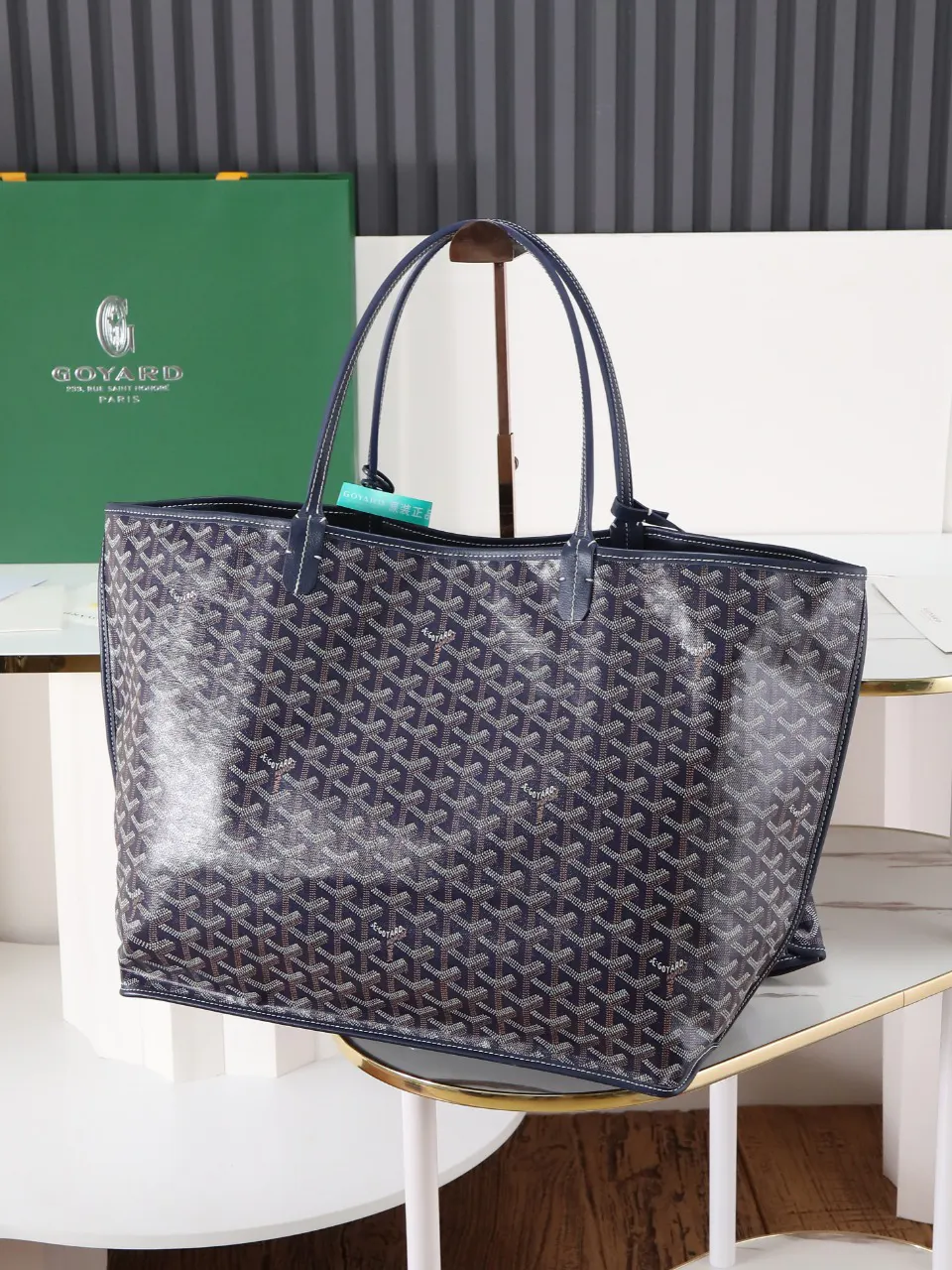 Goyard 藍色 小牛皮 托特包 大容量托特款