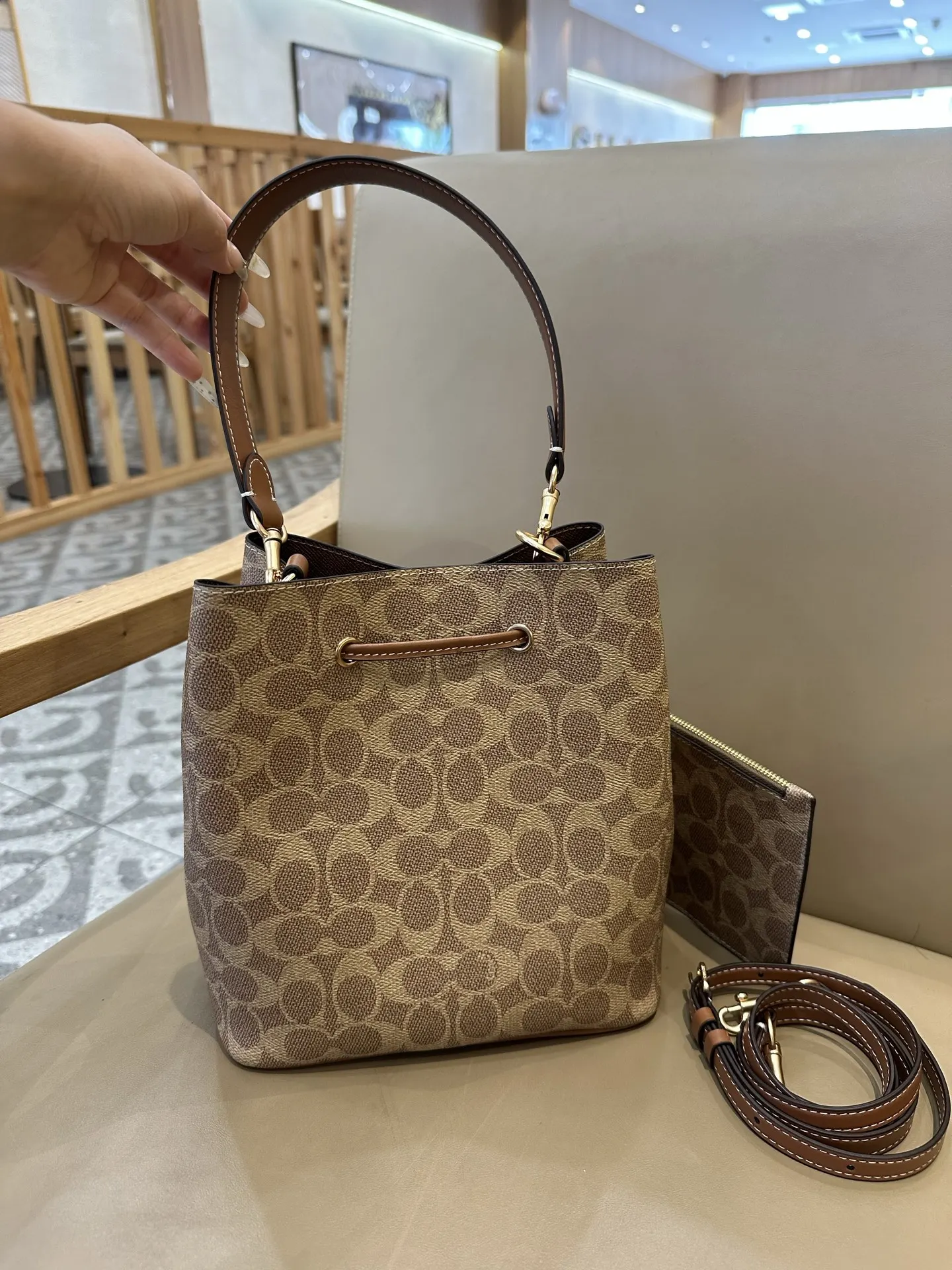 Monogram Hobo Shoulder Bag Vintage