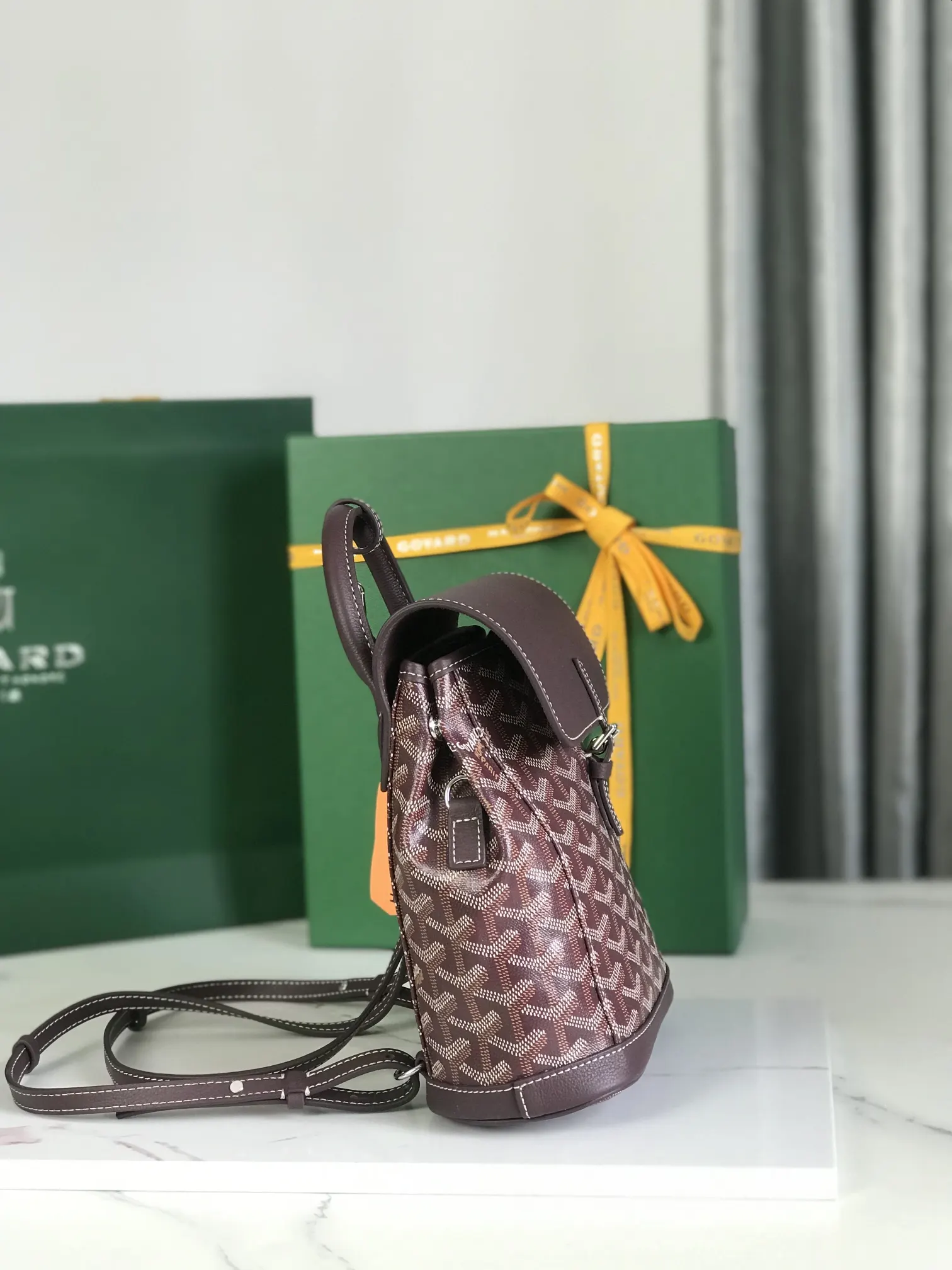 Goyard 皮革 Aln迷你 雙肩包 升级 送 礼品盒 说 实用雙肩款